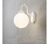 Konstsmide Classic Arcturus Down Wall Light-Matt Light Opal