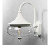 Konstsmide Classic Libra Down Wall Light-Matt White Ip23
