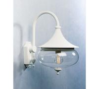 Konstsmide Classic Libra Matt White Down Wall Light Ip23
