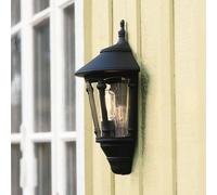 Konstsmide Virgo Outdoor Classic Lantern Flush Wall Light M.Black, IP23