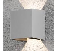 Konstsmide Cremona LED outdoor wall light 13 cm grey