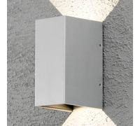 Konstsmide Cremona LED outdoor wall light 8 cm grey