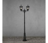 Konstsmide Firenze lamp post, 2-bulb, black