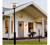 Konstsmide Freja Lamp Post - Black