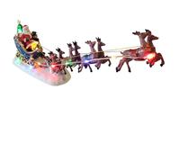 Konstsmide LED Christmas Scene : Santa in Sleigh with Flying Reindeer : Battery : 4205-000