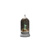 Konstsmide LED Christmas Snow Globe, Statue of Liberty and and Rotating Function New York Landmarks, Water-Filled, with 5-Hour Timer, Battery Operated and USB, Indoor, 3 x C 1.5 V (not Included)