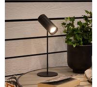 Konstsmide LED rechargeable table lamp Multi, black, height 30 cm, IP54