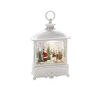 Konstsmide LED Snow Globe Lantern Carriage/Water Filled/Christmas Decorations Indoor Use (IP20) / Battery Operated, White