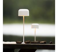 Konstsmide Lille LED rechargeable table lamp, height 20 cm, white, IP54, USB