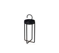 Konstsmide Manorola LED Lantern | Black | Indoor/Outdoor | Aluminium | 2 Light Colours | Dimmable | Battery Life up to 20 Hours