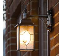 Konstsmide Milano outdoor wall light, hanging lantern