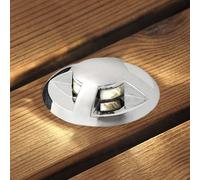 Konstsmide Mini LED recessed floor lights, set of 6, domed