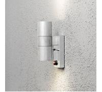 Konstsmide Modena Outdoor Up & Down Wall Light with PIR Sensor - Galvanised Steel