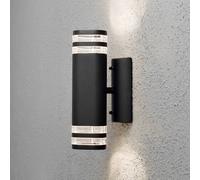 Konstsmide Modena 2 Light Matt Black Up and Down External Wall Fitting