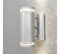 Konstsmide Modena outdoor wall light, 2-bulb, grey