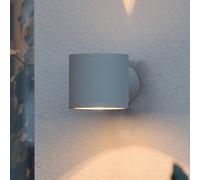 Konstsmide Modena Round outdoor wall light, round grey