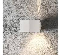 Konstsmide Modena Square outdoor wall light, angular, white