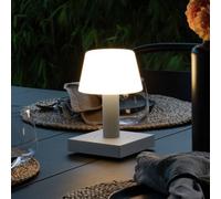 Konstsmide Monaco LED table lamp for outdoors battery, white
