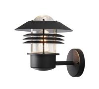Konstsmide New Modena outdoor wall light, lantern, E27, black