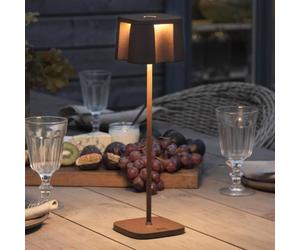 Konstsmide Nice LED decorative light, USB charging port, rust