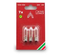 Konstsmide Official Spares Welcome Light Bulbs, 34 V, 3 W - Pack of 3