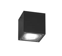 Konstsmide Outdoor Cesena Porch Ceiling or Eaves Light/High Power 6 W LED/Clear Glass Lens/IP54/Aluminium/Anthracite, Aluminium, Anthracite