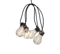 Konstsmide Outdoor Garden Lights/String Lights Mains Powered 9.15m Shatterproof 10 LED Bulbs Dimmer Connectable up to 40 Bulbs