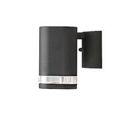 Konstsmide Modena Single Wall Light Black/Transparent IP44, Black