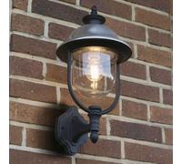 Konstsmide Parma Up Light Black + Steel Ip43