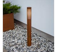 Konstsmide Pistoia path light, rust-coloured, height 95 cm, metal, IP54