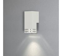 Konstsmide 411-250 Antares Single Light Outdoor Aluminium Wall Fitting in White Painted Finish