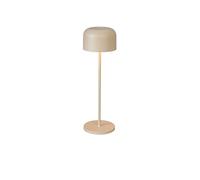 Konstsmide Rechargeable Battery Operated Cordless Table Lamp Touch Control Dimmer and 2 Colour Modes and USB Charging Dock Included Battery Powered Light for Indoor or Outdoor Use