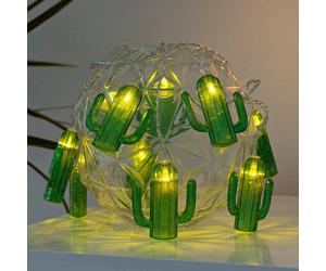 Konstsmide Season Cacti LED string lights, battery-powered