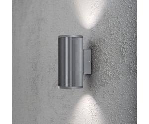 Konstsmide Siracusa 2 Light Up and Down Wall Fixture in a Grey Finish