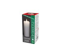 Konstsmide Slim Battery Candles / 3D Living Light/Battery Operated Flickering Moving Flame Candle/Real Wax / 4 or 8 Hour Timer Function / 12.7 x 5 cm/Warm White