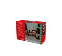 Konstsmide Snow Globe Train with Santa Claus and Elfs/Indoor, 5 Hour Timer/Battery Operated: 3xAA 1.5V (excl.)/Christmas Lantern