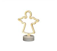 Konstsmide Table Decoration LED Silhouette Angel with 6 Hour Timer Battery Operated Indoor