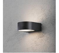 Konstsmide Teramo Single Light Outdoor Wall Fitting in Matt Black Finish
