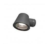 Konstsmide Trieste Single Light Outdoor Wall Fitting In Anthracite Finish And Clear Glass