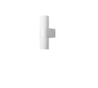 Konstsmide Temi outdoor wall lamp, white, width 11 cm, aluminium, up/down