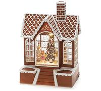 Konstsmide Water Filled LED Lantern : Gingerbread House : Battery with Timer