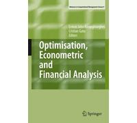Kontoghiorghes - Optimisation Econometric and Financial Analysis - Ne - X555z