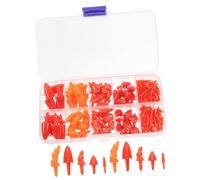 KONTONTY 1 Box Plastic Snowman Nose Making Accessories DIY Craft Kit for Christmas Decoration Durable Winter Nose Parts with Multiple Fun Festival Craft for Indoor and Outdoor Activities