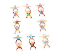 KONTONTY 1 Set Colorful Balance Blocks Clown Shaped Stacking Game for Educational for Developing Hand Eye Coordination and Creativity Safe Engaging and Fun for Boys