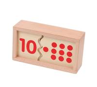 KONTONTY 1 Set Matching Jigsaw Puzzle Educational Montessori Math Recognition Game for Brain Development Early Learning Safe Smooth Design for Imagination Fun