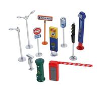 KONTONTY 1 Set Road Traffic Scene Playthings Educational Table Traffic Signs for Interactive for Parent Bonding Easy to Store Carry