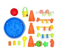KONTONTY 1 Set Sand Table with Windmill Indoor Outdoor Water and Sand Play for Fun Summer Activity for Boys and Easy to Carry and Store