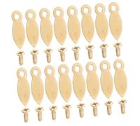 KONTONTY 100 pcs Metal Photo Frame Buckle with Screws Heavy Duty Decorative Picture Frame Fastener for Backing Plate Easy to Install Durable Metal Material