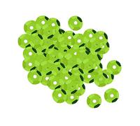 KONTONTY 1000pcs 6mm Colorful Loose Sequins Craft Embellishment for DIY Garment Accessories Green Pack for Sewing Wedding Decoration Crafts Making