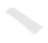 KONTONTY 100Pcs DIY Florist Wires White Iron Craft Floral Wire Stems for Flower Arrangement Bouquet Wrapping and Wreath Making Easy to Use and Store